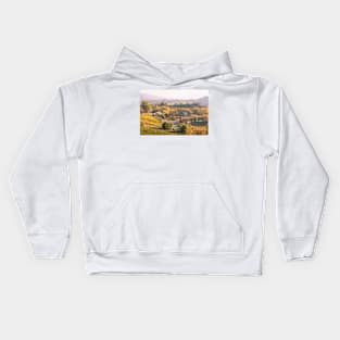 View of Vineyards in Autumn Kids Hoodie